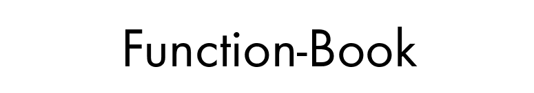 Function-Book font preview
