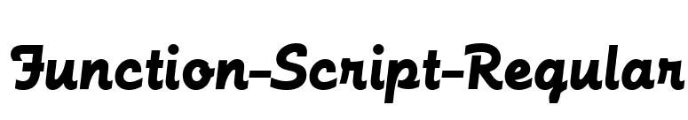 Function-Script-Regular font preview