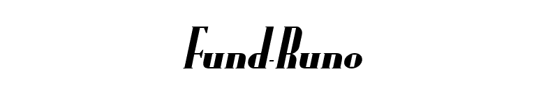 Fund-Runo font preview