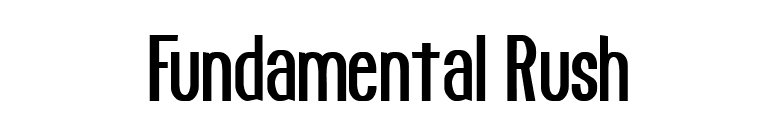 Fundamental Rush font preview