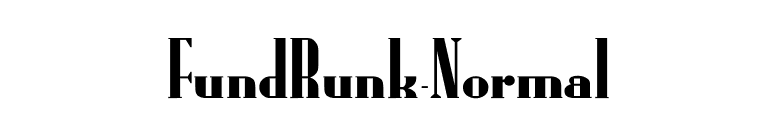 FundRunk-Normal font preview