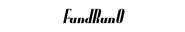 FundRunO font preview