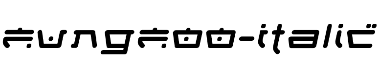FungFoo-Italic font preview