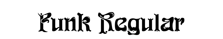 Funk Regular font preview