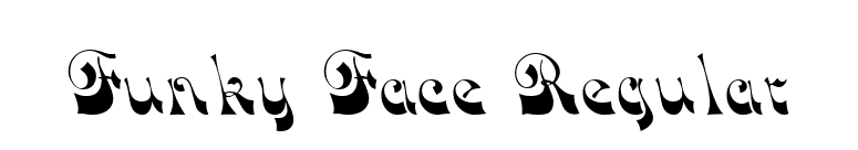 Funky Face Regular font preview