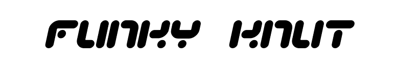 Funky Knut font preview