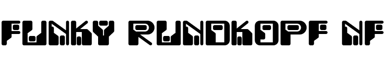 Funky Rundkopf NF font preview