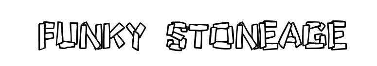 Funky Stoneage font preview