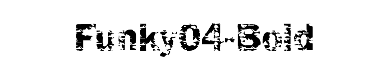 Funky04-Bold font preview