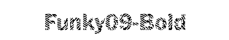 Funky09-Bold font preview