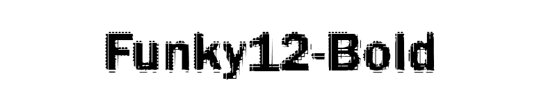 Funky12-Bold font preview