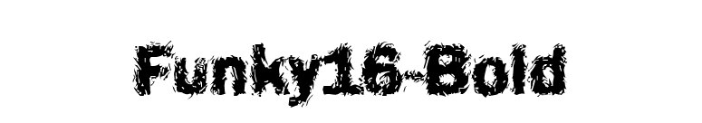 Funky16-Bold font preview
