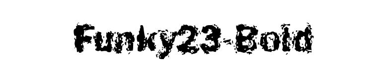Funky23-Bold font preview