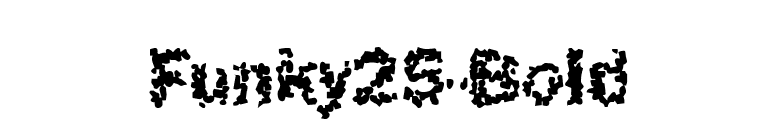Funky25-Bold font preview