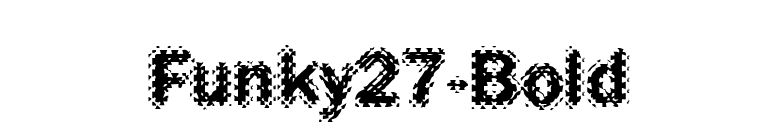 Funky27-Bold font preview