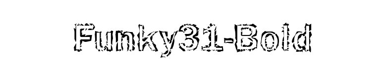 Funky31-Bold font preview