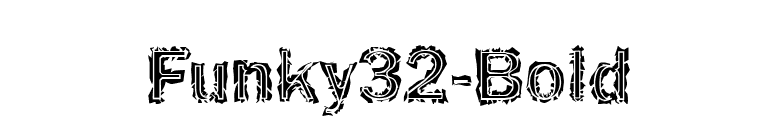 Funky32-Bold font preview