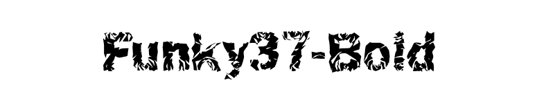 Funky37-Bold font preview