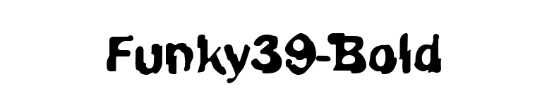 Funky39-Bold font preview