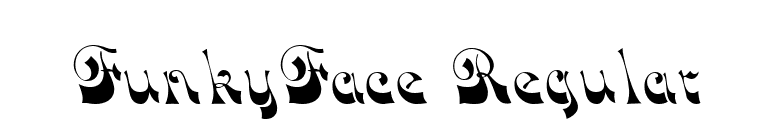 FunkyFace Regular font preview