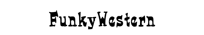 FunkyWestern font preview