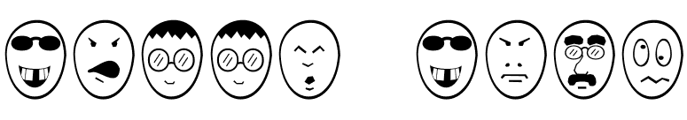 Funny Face font preview