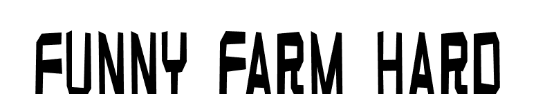 Funny farm hard font preview