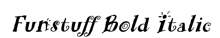 Funstuff Bold Italic font preview