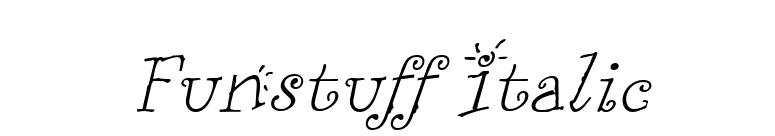Funstuff Italic font preview