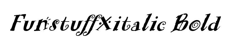 FunstuffXitalic Bold font preview