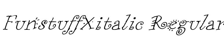 FunstuffXitalic Regular font preview