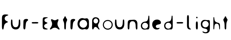 Fur-ExtraRounded-Light font preview