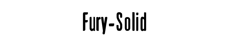 Fury-Solid font preview