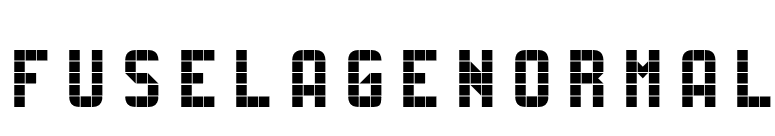 FUSELAGENORMAL font preview