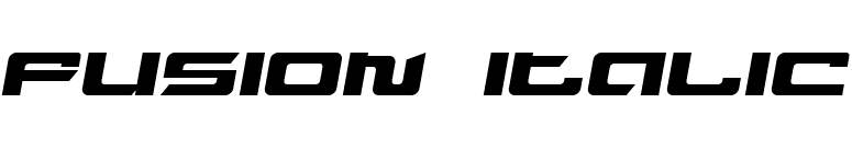 Fusion Italic font preview