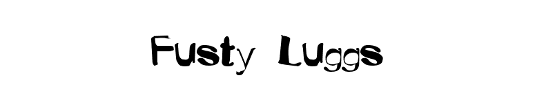 Fusty Luggs font preview