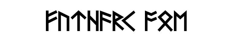 Futhark AOE font preview