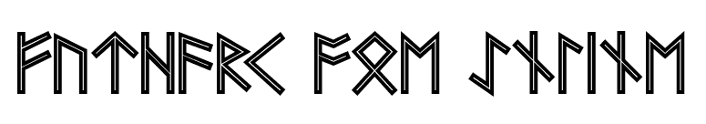 Futhark AOE Inline font preview
