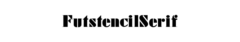 FutstencilSerif font preview