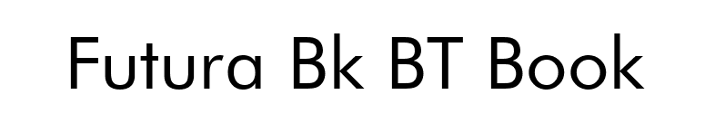 Futura Bk BT Book font preview
