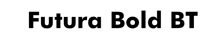 Futura Bold BT font preview