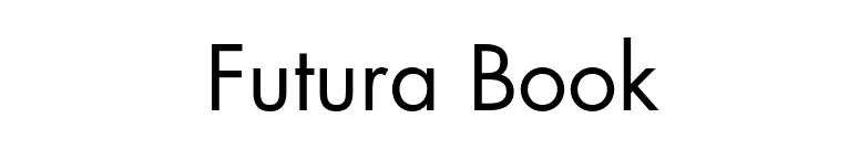 Futura Book font preview
