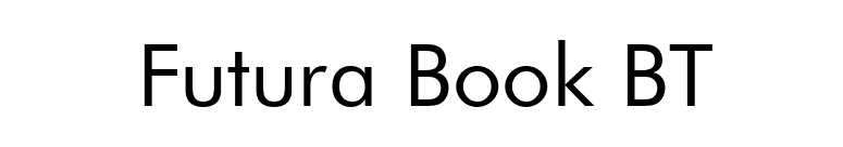 Futura Book BT font preview