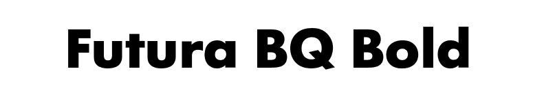 Futura BQ Bold font preview