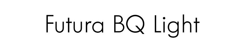 Futura BQ Light font preview