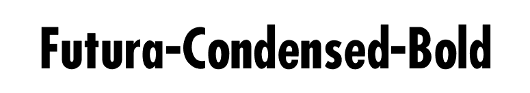 Futura-Condensed-Bold font preview