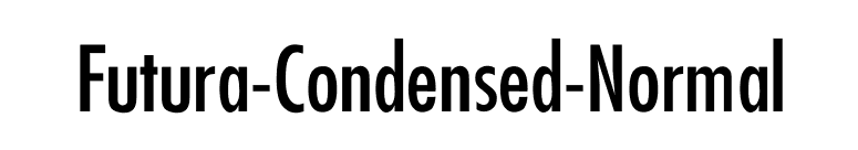 Futura-Condensed-Normal font preview