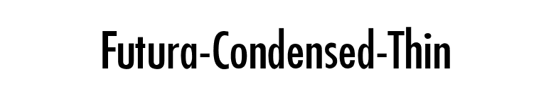 Futura-Condensed-Thin font preview