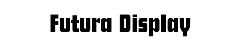 Futura Display font preview