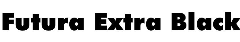 Futura Extra Black font preview